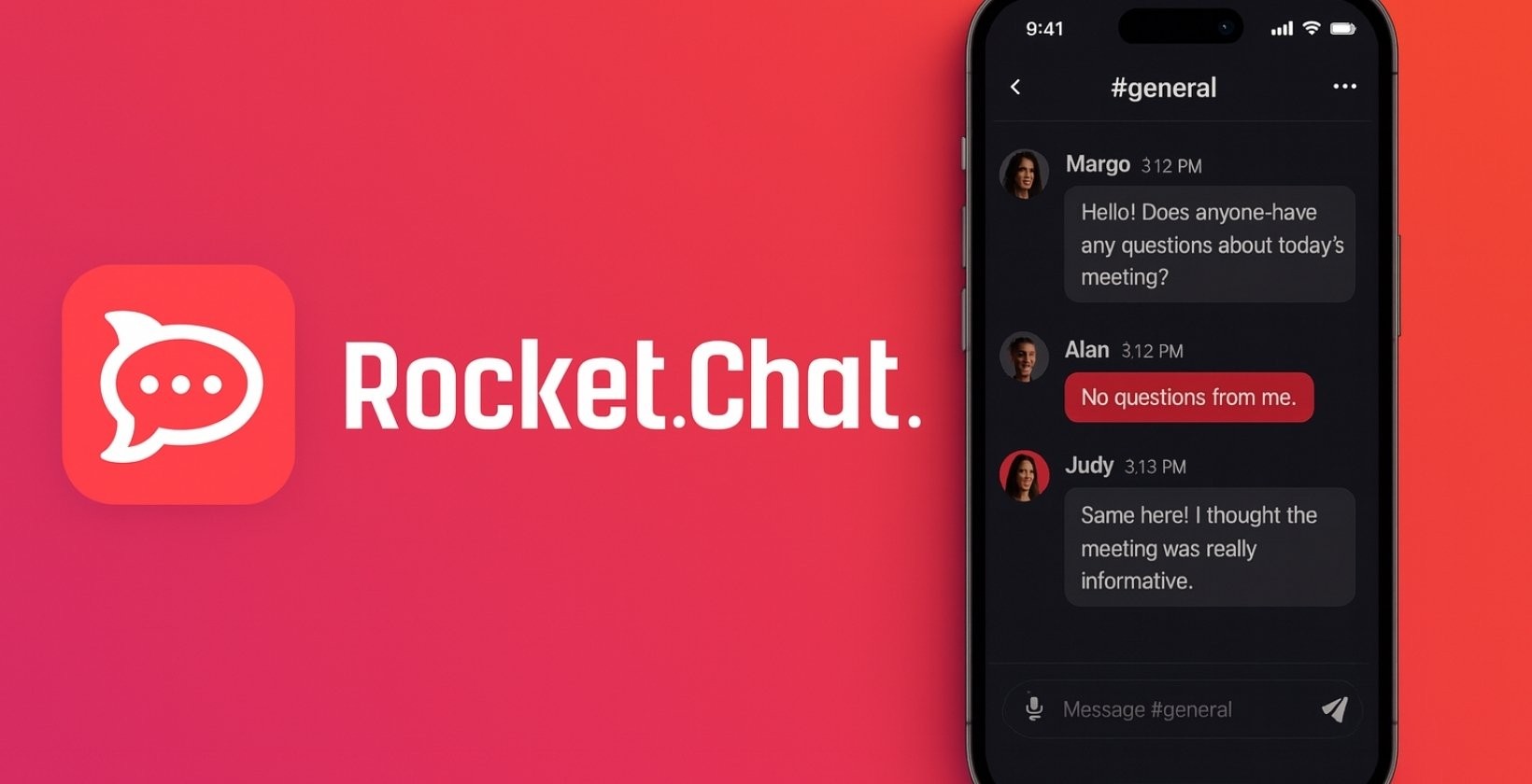 rocket.chat mobile chat interface