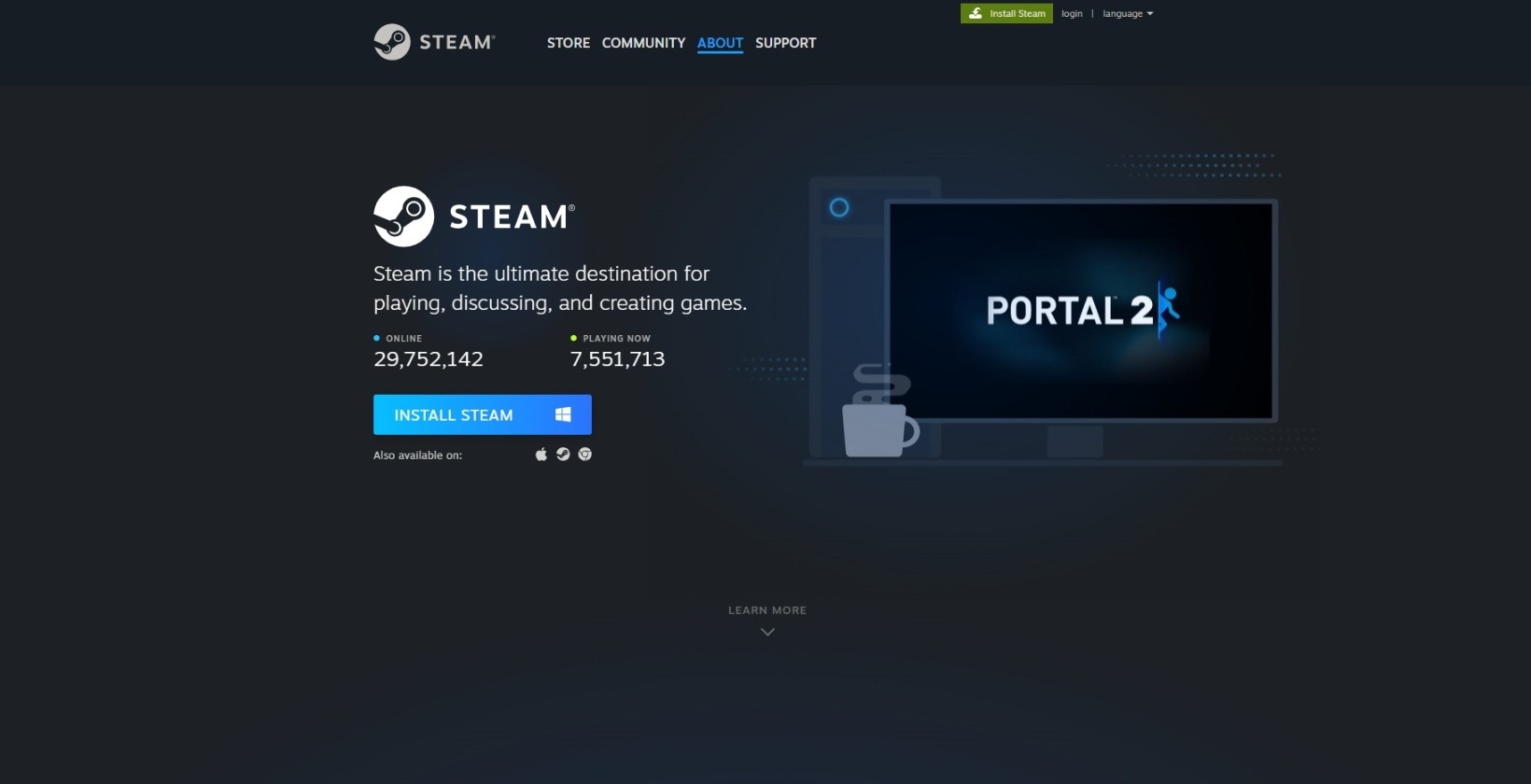 steam interface 