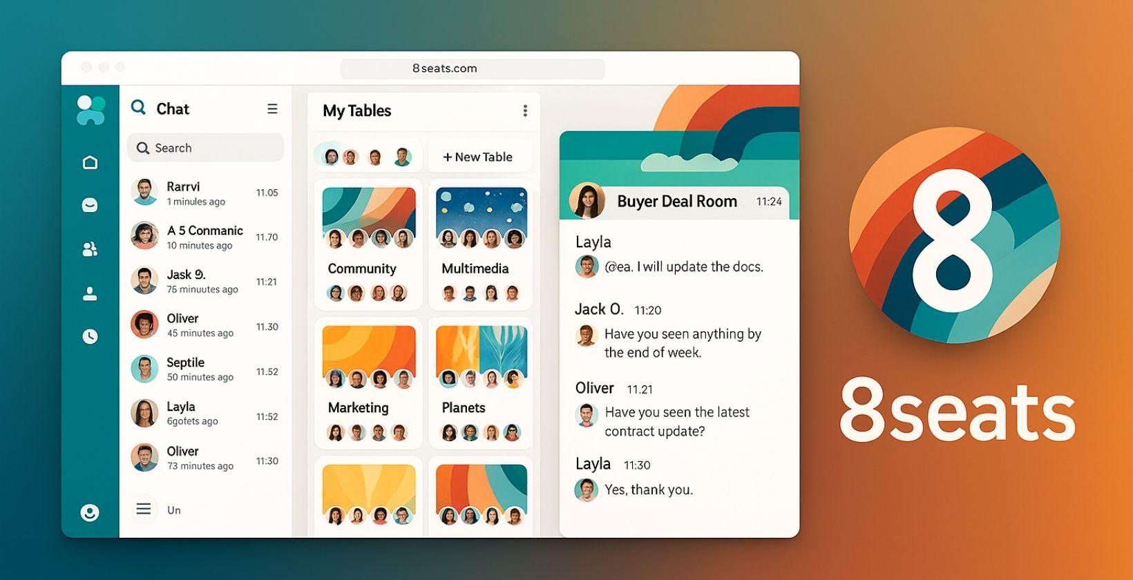 8seats chat interaface