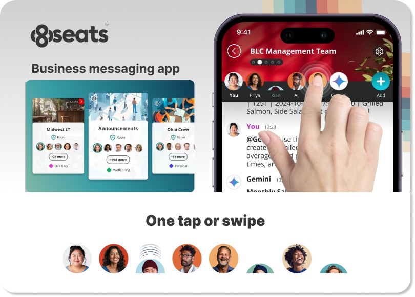 8seats app user interface