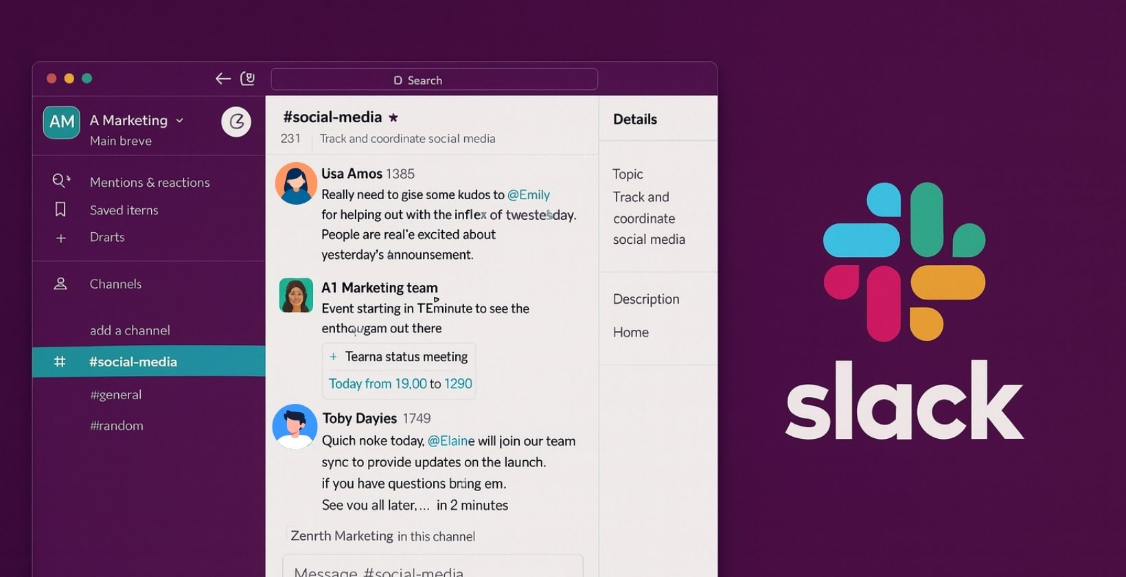 slack chat interface